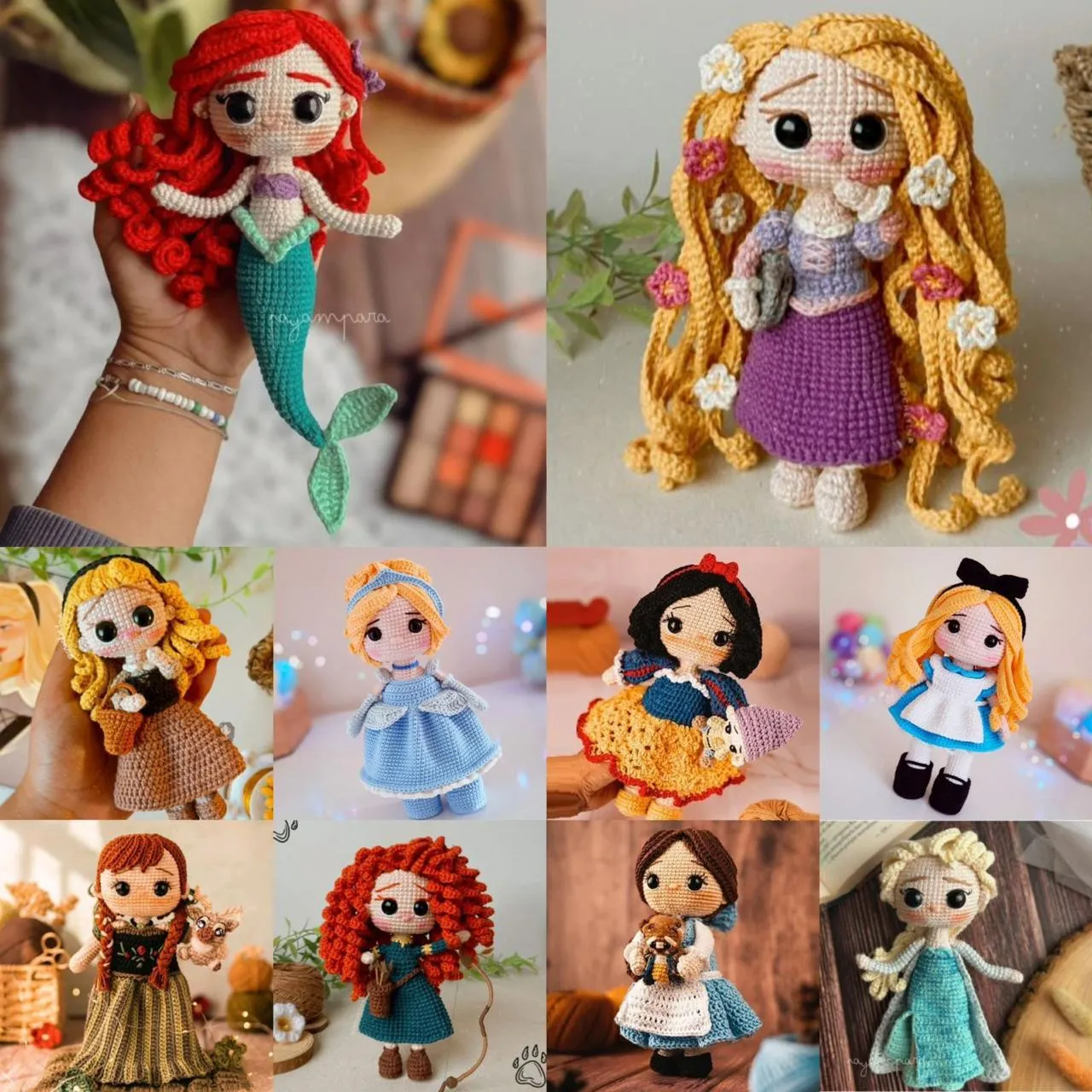 Colección de más de 200 Patrones de Princesas Disney + 16 bonos de regalo